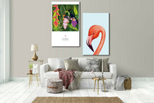 Flamingo Bird Home Parrot Framed Canvas Prints Modern Wall Art Home Bedroom