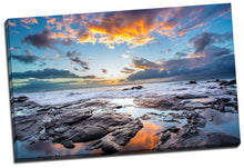 160x100x3.8cm Framed Canvas Prints Ocean Sea Time Lapse Photo Big Wall Art