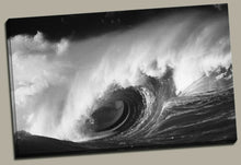 Black & White Sea Wave Framed Canvas Print Wall Art Ocean waves prints photo