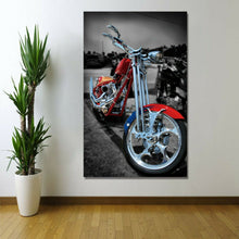 Vintage Motorbike Stretched Canvas Prints Wall Modern Decor Framed Art work