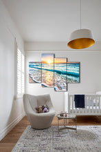 Framed split canvas prints seascape print Sunset beach modern art wall ocean