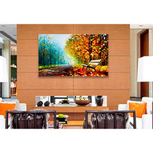Maple Trees Stretched Canvas Abstract Art Painting Wall Home Decorative Framed