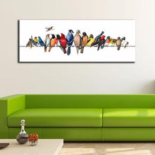 Colorful Birds Stretched Canvas Prints Wall Art Kids Home Decor Framed Painting