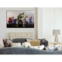 Framed Canvas Prints Stretched Avengers Marvel Hero Wall Art Home Decor Gift