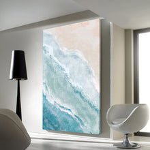 Abstract Wave Sea Ocean Framed Canvas Wall Art Print Ready to Hang Wall Prints